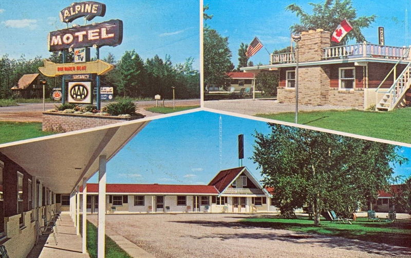 Alpine Court - More Modern Version Postcards